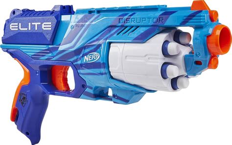 Amazon NERF Elite Disruptor Blaster Reflex Blue Tambor Giratorio