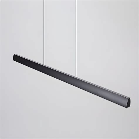 Modern Style Linear Shape Island Pendants Metal Pendant Lights In Black