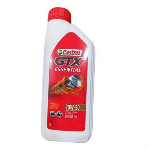 W Castrol Gtx Essential Engine Oil Bottle Of Litre