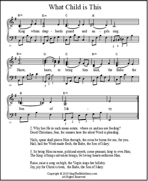 What Child Is This Lyrics, Chords, & Sheet Music