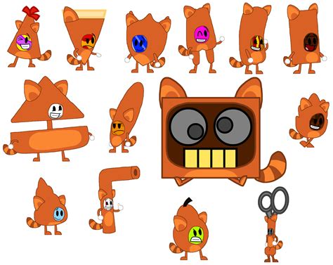 Brawl Of The Objects Characters Tanooki Forms By Alexiscurry On Deviantart