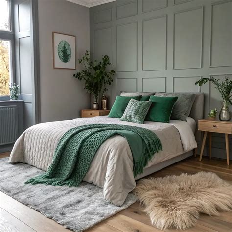 stunning grey  green bedroom ideas  cozy modern vibes lawn