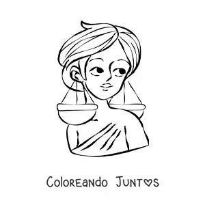 Dibujos Del Signo Libra Para Colorear Gratis Coloreando Juntos