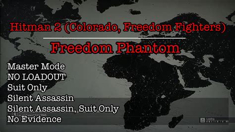 Hitman Freedom Phantom Colorado Freedom Fighters Master No