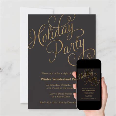 Winter Wonderland Holiday Party Invitation Zazzle