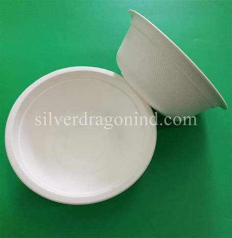 Biodegradable Disposable Sugarcane Pulp Paper Bowl Food Grade Ml