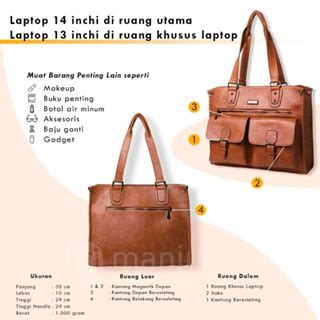 Jual Tas Kerja Klasik Victoria Bag By Manjua Muat Laptop Inch Tas