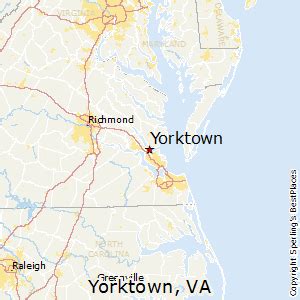 Yorktown Virginia Map - World Map Gray