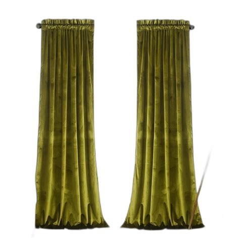 Plain Green Velvet Curtains, Size: 7 Ft at Rs 200/piece in Faridabad ...