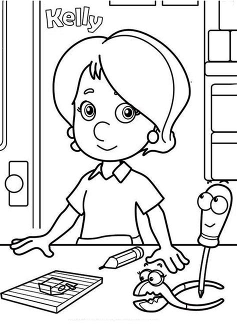 Handy manny coloring pages to download and print for free