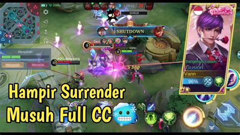 Ketika Musuh Pick Hero Full Cc Tim Hampir Surrend Mobile Legends