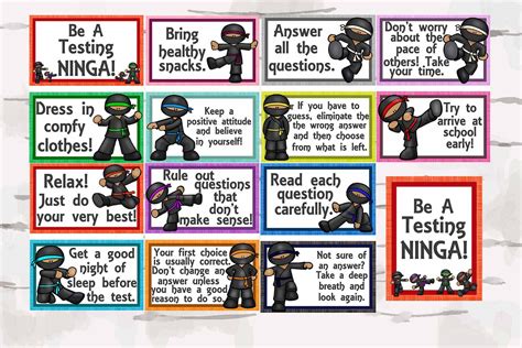 Be A Testing Ninja Bulletin Board Testing Strageties Decor Etsy