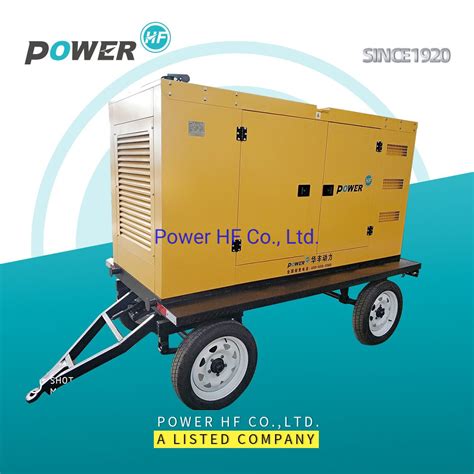 15kva 150kva Trailer Type Silent Soundproof Three Phase Electric Diesel