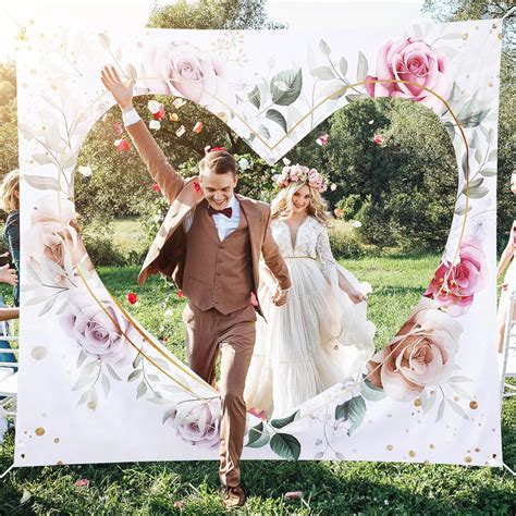 Amazon De LENGXIC Hochzeitsherz Zum Ausschneiden 200X180cm Zum