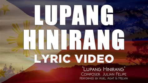 Lupang Hinirang Lyrics Printable