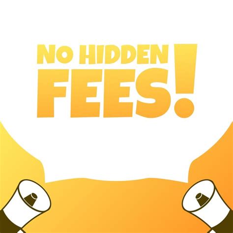 Premium Vector No Hidden Fees Sign Pop Art Style Vector Icon