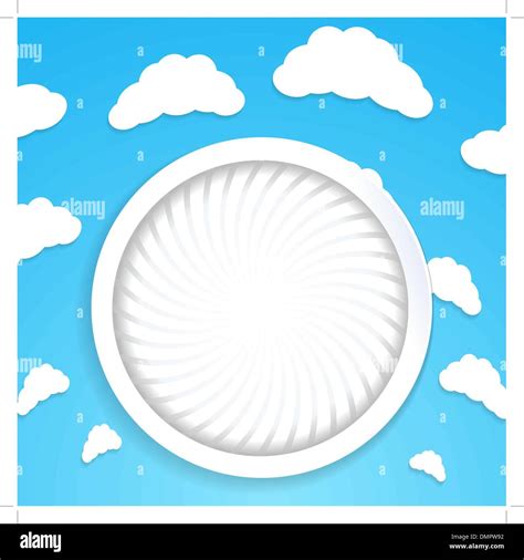 Resumen Fondo Circular Con Nubes Imagen Vector De Stock Alamy