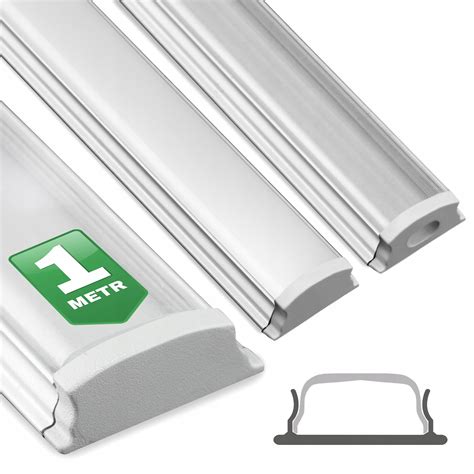 Profil do Taśm LED aluminiowy NATYNKOWY 1m KLOSZ 2724597 profil