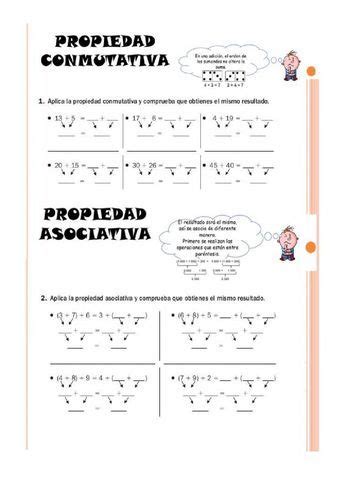 Propiedades asociativas conmutativa y aproximación Sumas y Restas