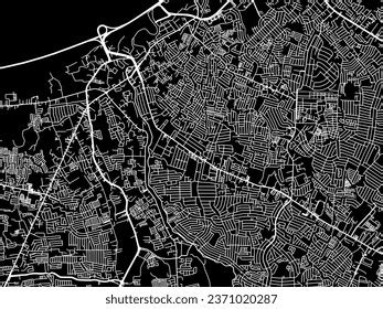 Vector City Map Las Pinas Philippines Stock Vector (Royalty Free ...