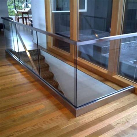 Glass Railing With Solid Aluminum Base Yurihomes Glass Railing