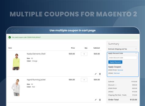 Magento 2 Multiple Coupon Codes Extension