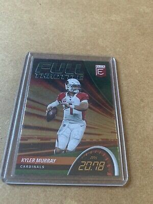 Kyler Murray Panini Donruss Elite Football Full Throttle Ft Green