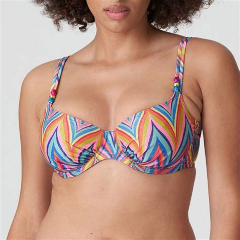 Bikini Estampado Con Aro Sin Relleno Unas1 Primadonna Con Descuento