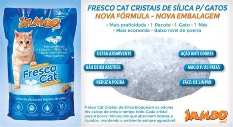 AREIA SANITÁRIA CRISTAIS DE SÍLICA JAMBO 1 8KG