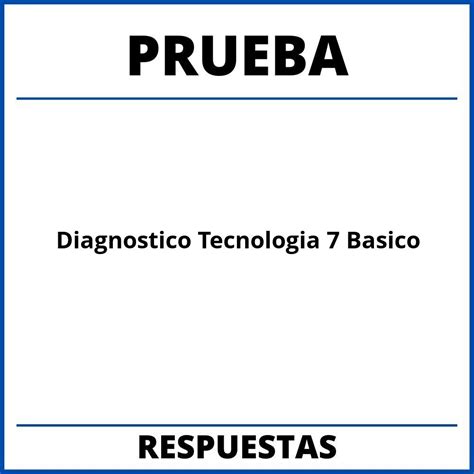 Prueba Diagnostico Tecnologia Basico