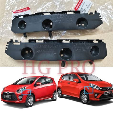 Perodua Axia Original Front Bumper Side Bracket Clip Rh Lh Shopee