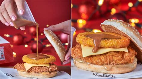 Kfc Launch New Chicken Burger Filled With Gravy And A Hashbrown