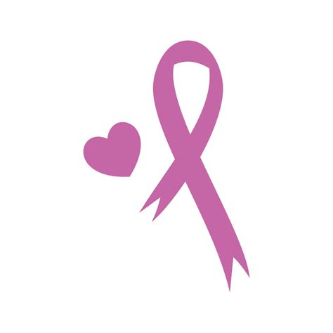 Awareness Ribbon Svg Pink Ribbon Heart Svg Cancer Ribbon | Etsy