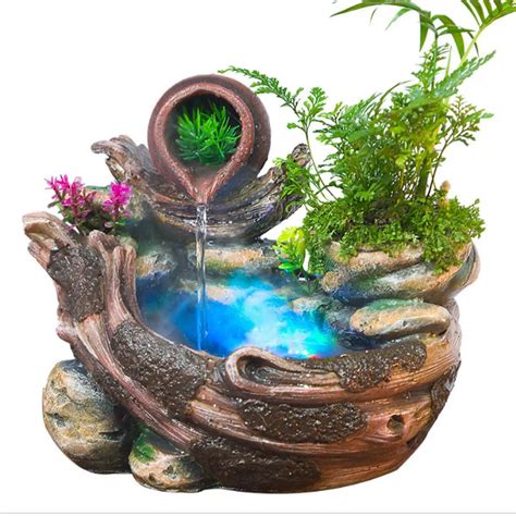 Rockery настольный фонтан с орнаментом, фонтан с подсветкой ...