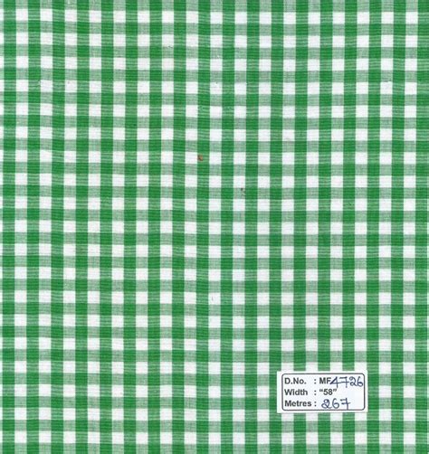 Cotton Gingham Check Fabric Black And White At Rs 140 Meter In Chennai