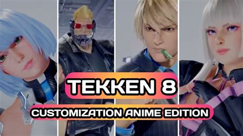 Tekken 8 Customization Anime Character Edition Sanji Draken Rock Lee And More Youtube