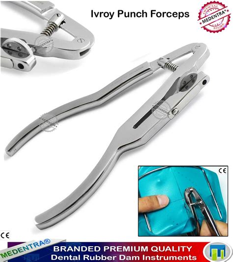 Endodontic Rubber Dam Clamps Dentists Brinker Wingless Ivory