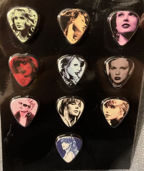 Taylor Swift Guitar Picks (10) Set OFFICIAL MERCH The Eras Tour 2023 ...