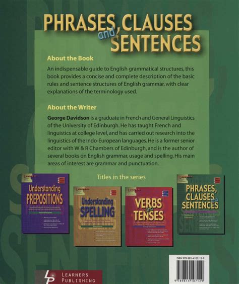 Phrases Clauses And Sentences 2 Educational Worksheets Books