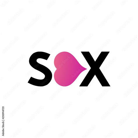 Vector Element For Xxx Logo Word Sex With Heart Vector De Stock Adobe Stock