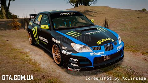 Subaru Impreza Wrx Sti Gd Gymkhana Ken Block скачать для Gta 4