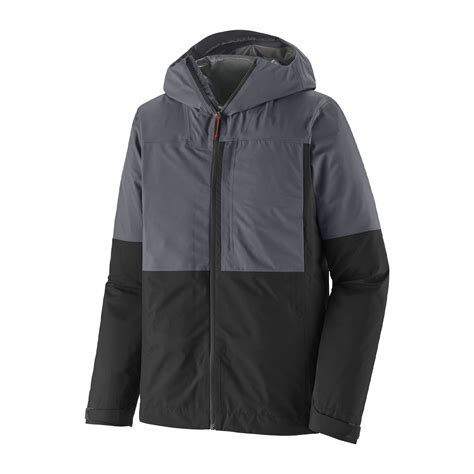patagonia boulder fork rain jacket forge grey madison river fishing