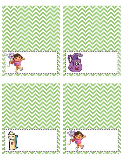 Dora The Explorer Food Labels Instant Download By Rawkonversations