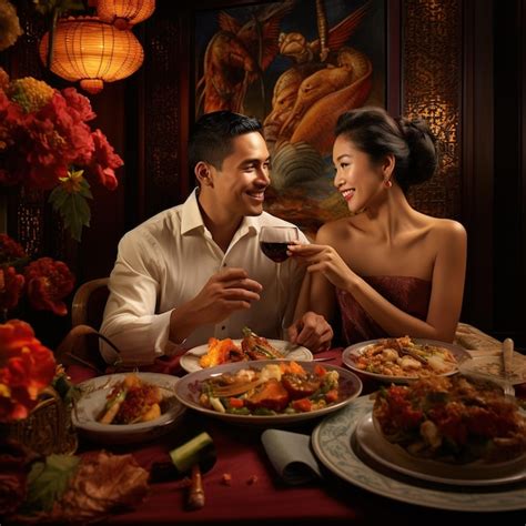 Premium Photo | A private Valentine's Day dinner scene showcasing a ...