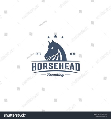 Horse Stallion Logo Design Vector Image Stock Vector (Royalty Free ...