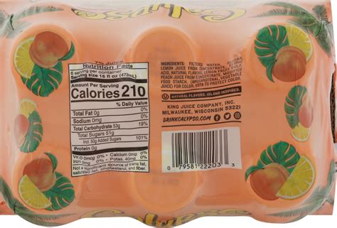 Calypso Southern Peach Lemonade 6Pk 16 Fl Oz Shipt