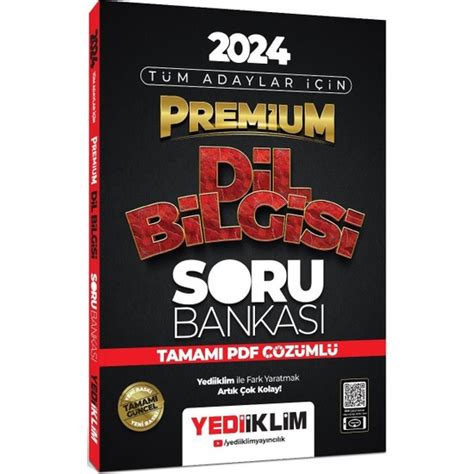 Yediiklim Yayınları 2024 Premium Dil Bilgisi Tamamı PDF Kitabı