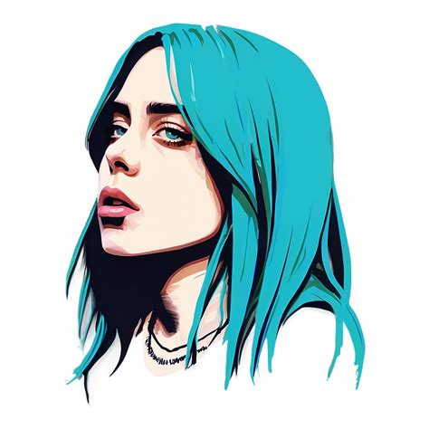 Download Billie Eilish Minimalist Art Png Ndm | Wallpapers.com