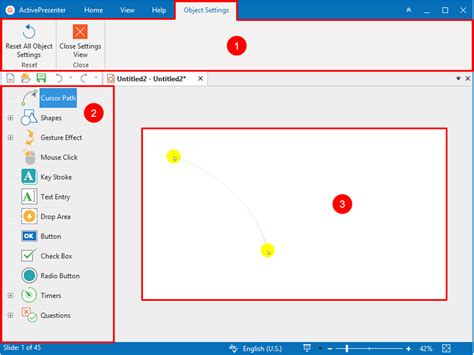 How To Use Object Settings In Activepresenter Atomi Systems Inc