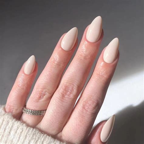 Amazon EternalClassic Nude Press On Nails Almond Glossy Fake